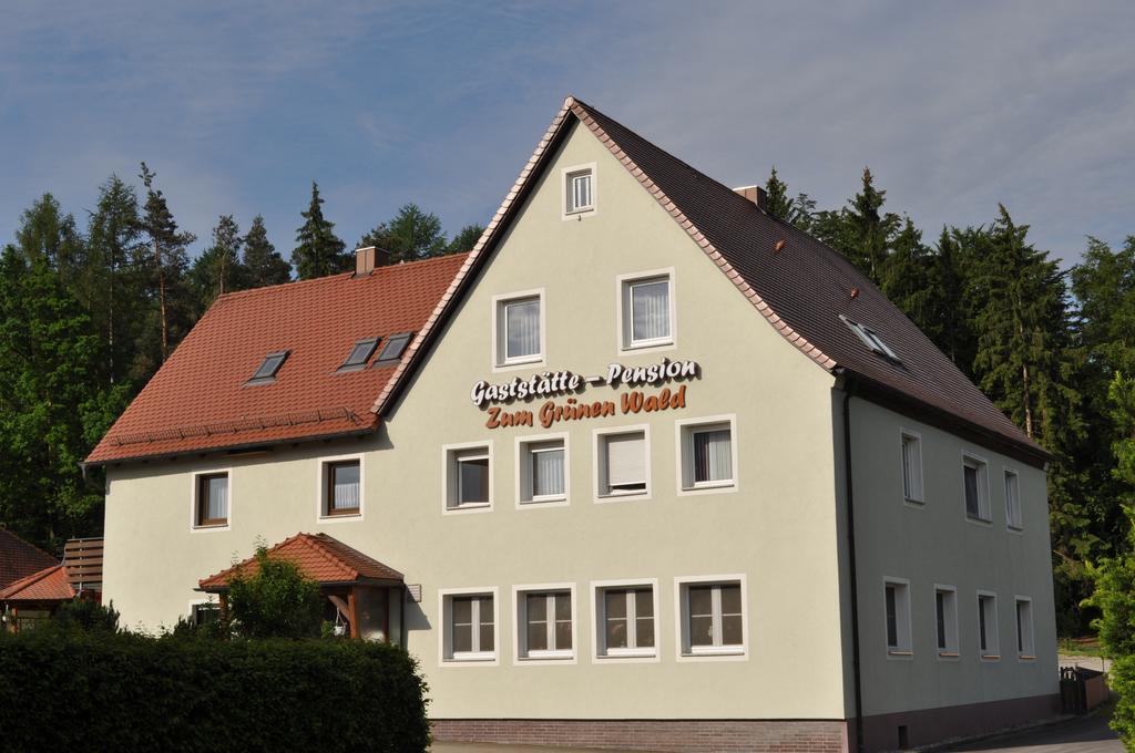 Pension Zum Grunen Wald Hotel Фойхтванген Екстериор снимка